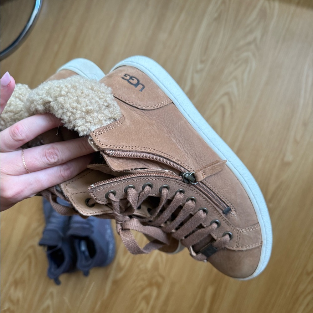 UGG Brown Lace-Up Sneakers